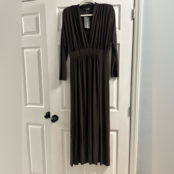 Fashion Nova Spree Dress Brown Size 1X - Picture 2 of 11